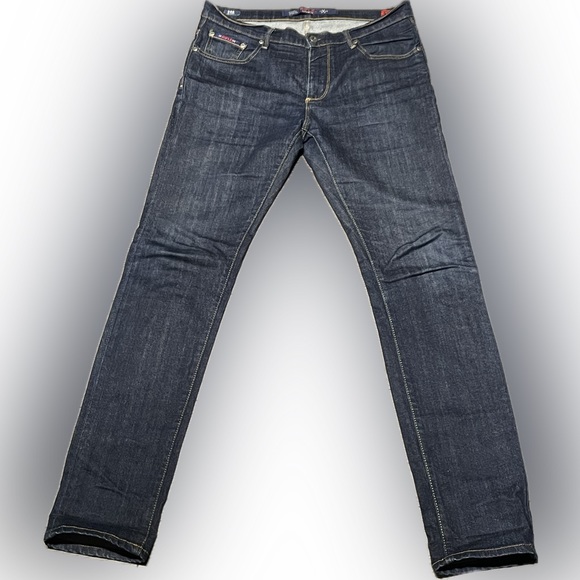 Men jeans dark blue size 30 skinny fit 99% cotton 1% elastane - Picture 1 of 5